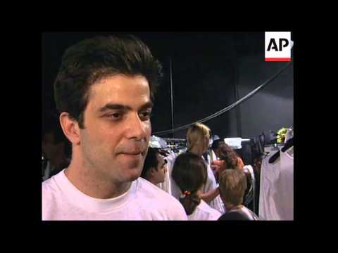 ITALY: MILAN: ISRAELI NIR LAGZIEL'S 1997 COLLECTION IS DEDICATED TO PEACE