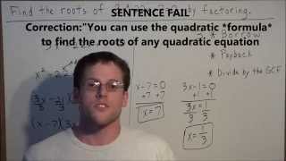 Trick for Factoring Quadratic Equations when a is not 1 - Algebra