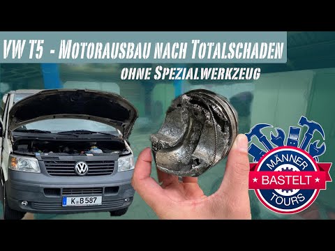 VW T5 - Engine removal after total loss