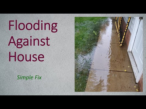 Cutting a swale to relieve driveway and crawlspace flooding