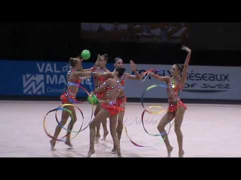 RUSSIA 3 balls 2 ribbons - 2014 Thiais AA