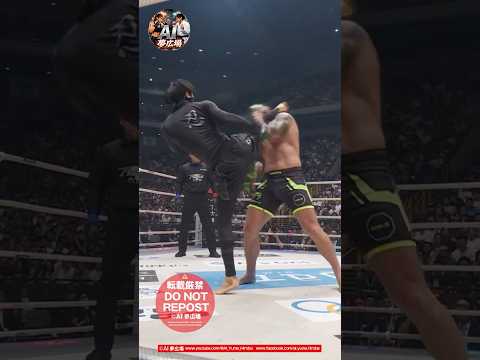 【Ninjaの一撃！乱打戦からの右ハイKO】現代忍術 vs 総合格闘技 #ninjutsu #MMA #異種格闘技戦