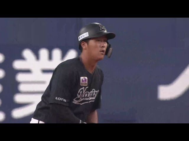 【7回表】初球を捉えた!! マリーンズ・山口 右中間への勝ち越しタイムリー2ベースヒット!! 2021/3/2 B-M