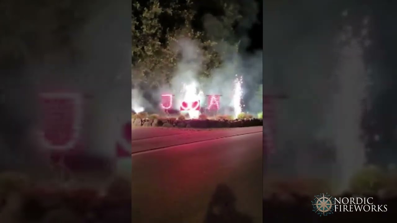 Hochzeit Lichterbild - Doppelherz mit Initialen