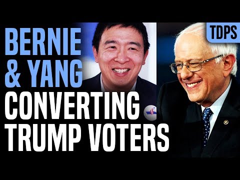 伯尼&安德魯-楊拉攏了大部分特朗普的支持者。 (Bernie & Andrew Yang Pulling Most Trump Supporters)