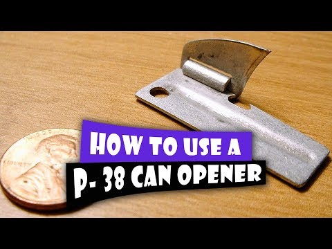 How to Use a P-38 Can Opener | John Wayne Can Opener