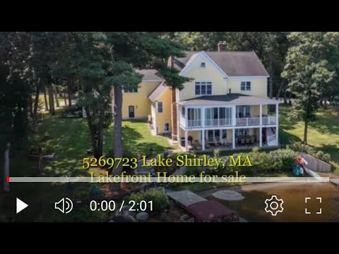 5269723 Lake Shirley, MA Lakefront Home for sale