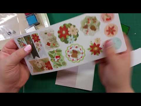 Folia Kooperation Karte selbst gestalten mit Stempel und Restepapier 🤗