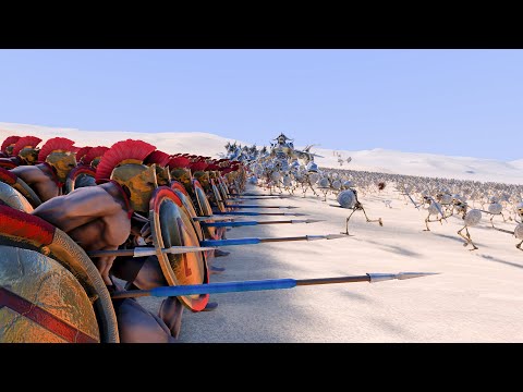 1.000 SPARTANS vs 3.000 SKELETONS | Ultimate Epic Battle Simulator