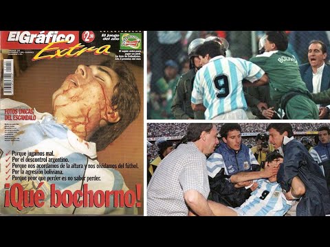 BOLIVIA 2 - 1 ARGENTINA POR ELIMINATORIAS MUNDIALISTAS FRANCIA 1998 (TODO TERMINA EN ESCÁNDALO)