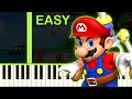 Super Mario Sunshine Delfino Plaza EASY Piano Tutorial