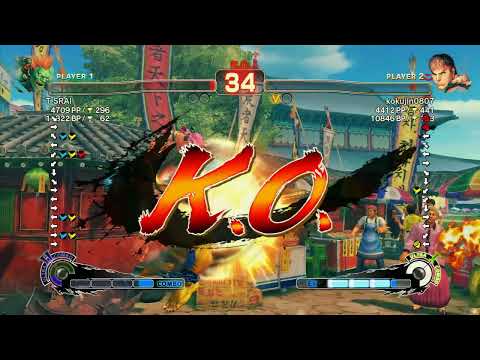 SSF4 AE 2012: T SRAI (Blanka) vs Kokujin (Ryu) - Xbox Live Ranked Match