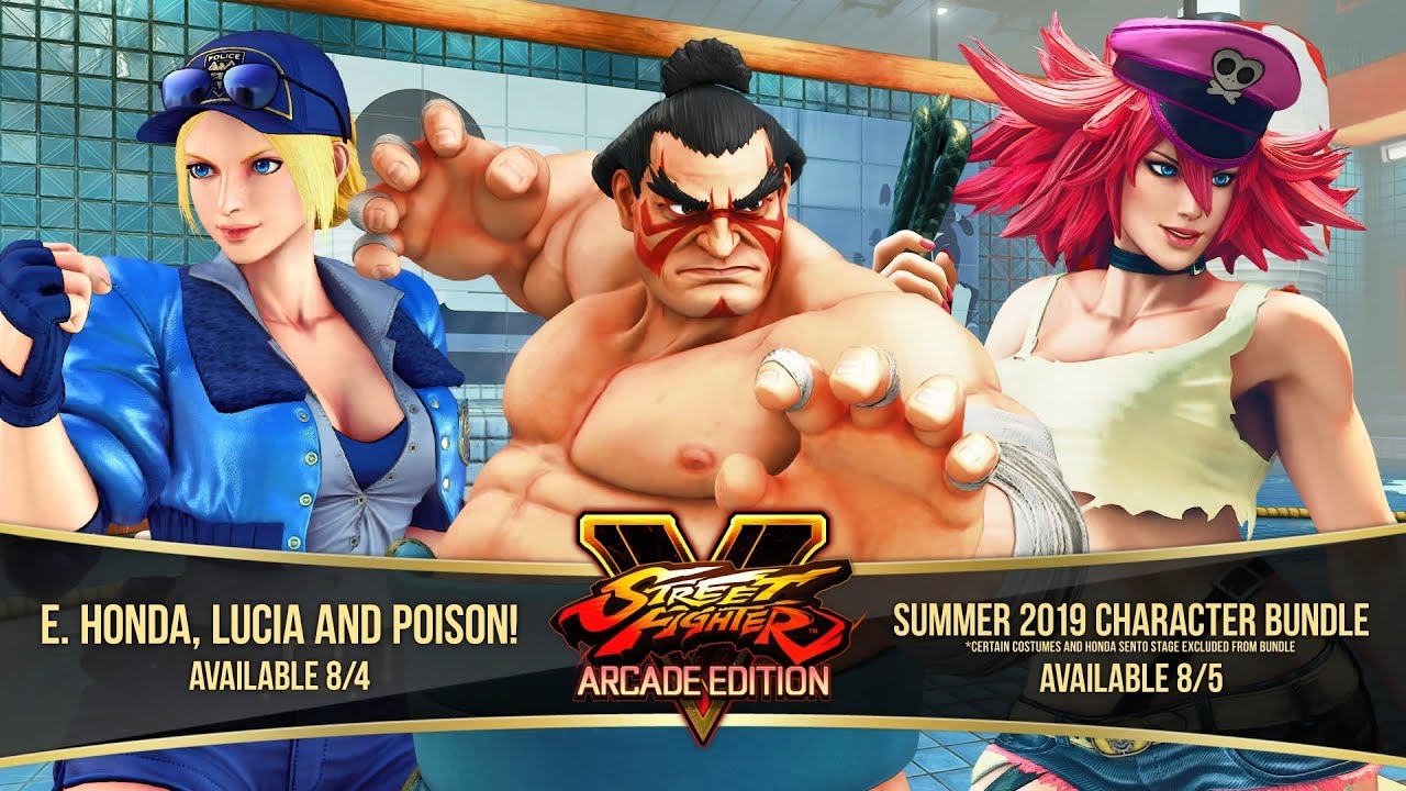 Street Fighter V: Arcade Edition â€“ E. Honda/Lucia/Poison Gameplay Trailer - YouTube