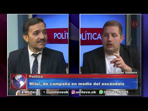Milei, de campaña en medio del escándalo
