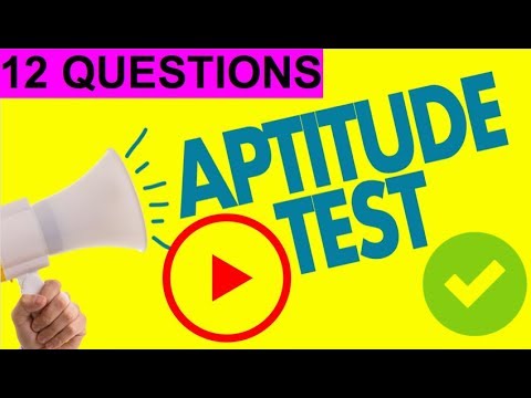 12 x IQ & Aptitude Test Questions (PASS YOUR TEST!)