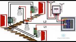 4 WAY SWITCH WIRING DIAGRAM multiple lights (Tagalog) ,Electrical Expo