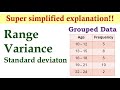 Measures of Dispersion (Grouped Data) | Basic Statistics