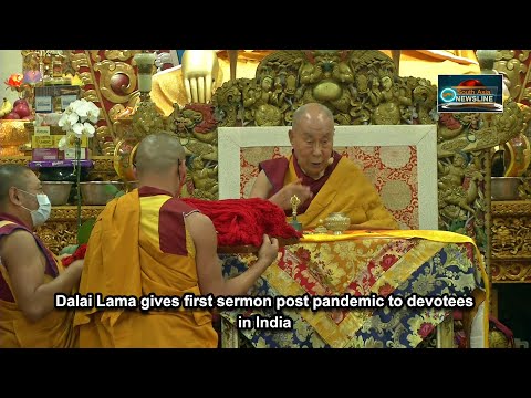 Dalai Lama gives first sermon post pandemic to devotees in India