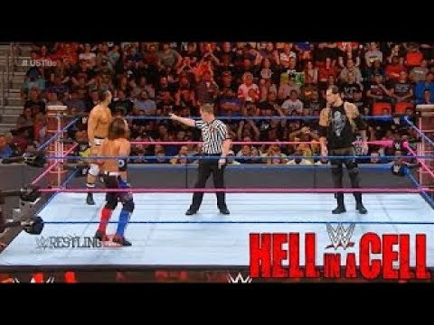 AJ Styles vs Baron Corbin vs Tye Dillinger United States Championship Match :WWE Hell In A Cell 2017