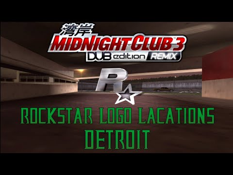 Midnight Club 3:Dub Edition Remix - Collectible - All Rockstar Logo Locations (Detroit)
