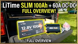 ❄️LiTime 12V 100Ah Slim LiFePO4 baterie s Bluetooth a ohřevem – ultra tenká baterie do karavanu, vestavby a lodě