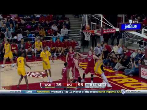 Men's Basketball: USC 87, Washington St. 64 -  Highlights 3/1/17