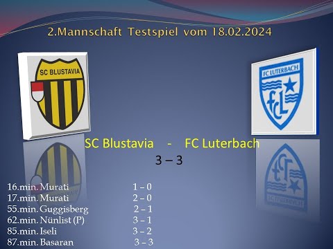 2.Mannschaft Testspiel SC Blustavia - FC Luterbach