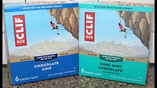 Clif Bars Energy Bars: Chocolate Chip & Cool Mint Chocolate with Caffeine Review