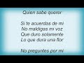 Ana Gabriel - Aburrido Me Voy Lyrics