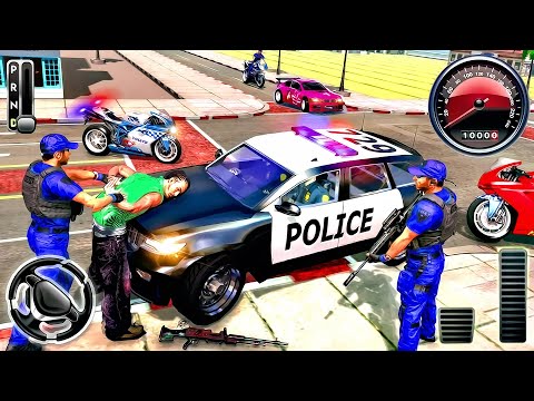 Us Police Bike Gangster Chase - City Rescue Motorcycle Driving | Android Gameplay