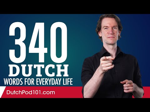 340 Dutch Words for Everyday Life - Basic Vocabulary #17