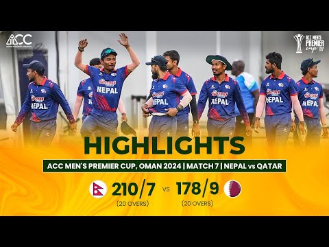 ACC Men's Premier Cup | Nepal vs Qatar | Highlights