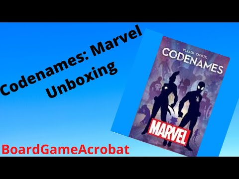 Codenames: marvel Board Game Unboxing