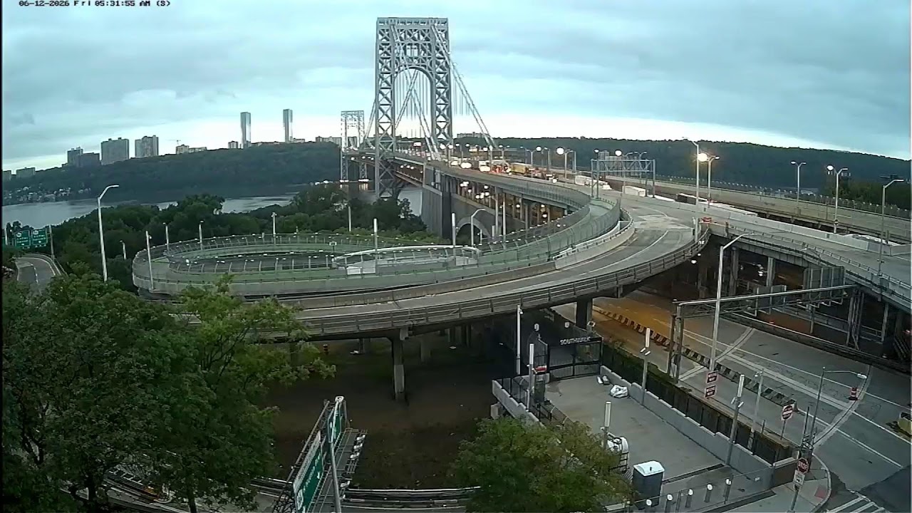Live webcam view of George Washington Bridge Traffic Cam