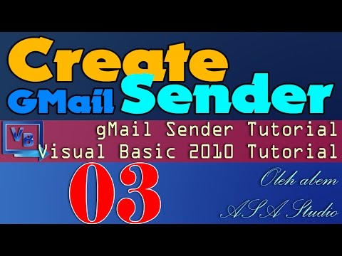 Visual Basic 2010 Tutorial Create Gmail Sender 3 Adding Send Function And Timer