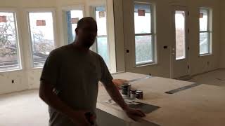 Epoxy Shower walls mock up