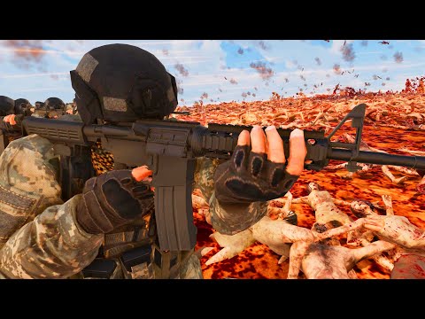 Elite SPECIAL FORCES Base Vs 7,000,000 Zombies! - Ultimate Epic Battle Simulator 2