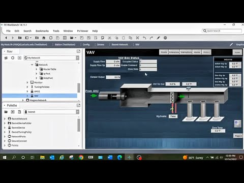 How to set up a Station in Tridium Niagara 4, automatically adding BAS Bacnet points and graphics