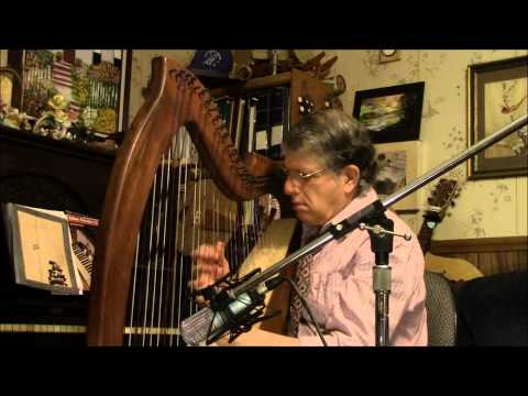 Minuet in G - original arrangement, with improvisation, played on cross-strung harp