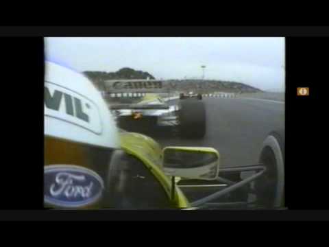 F1 1991 Spanish GP senna spin