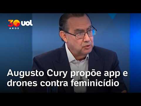 Augusto Cury na Globo: candidato propõe app e drones para combater violência contra mulheres