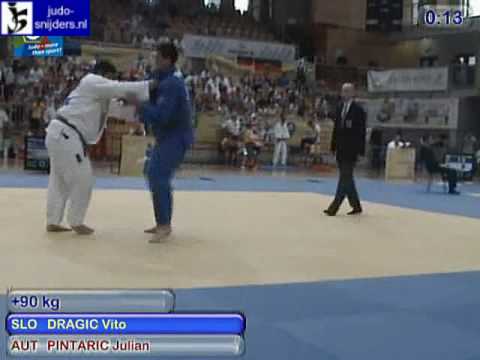 Judo 2009 Koper: Dragic (SLO) - Pintaric (AUT) [+90kg].