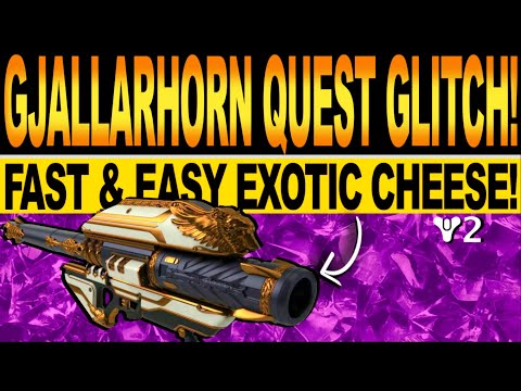 Destiny 2 | NEW GJALLARHORN QUEST GLITCH! How To Get FAST & EASY, EXOTIC Cheese! 30th Anniversary