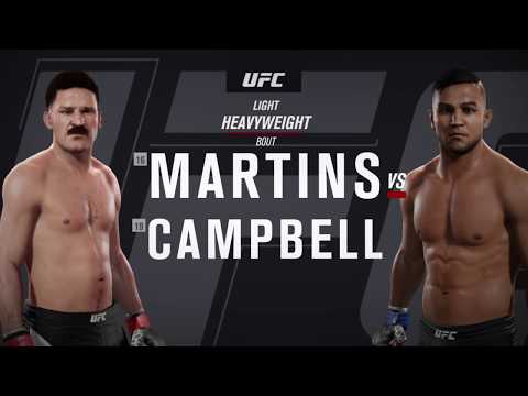 UFC 2: Drake Campbell Career Mode - VS Martins [PS4]