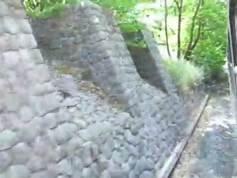 Part 3: OSE GE Caterpillar A223 Excursion Amnizia Train 7523 exiting Bralos Τunell - 04.06.2016