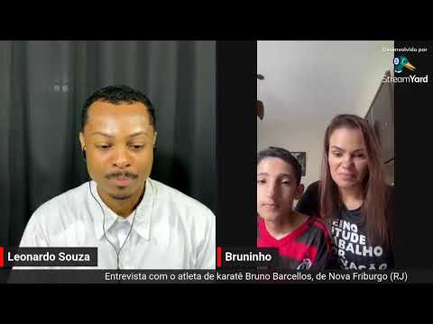Entrevista com o atleta de karatê Bruno Barcellos, de Nova Friburgo (RJ)