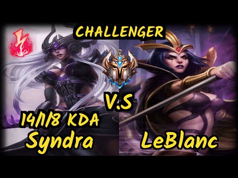 S04 Sertuss (SYNDRA) vs LEBLANC - 14/1/8 KDA MID CHALLENGER GAMEPLAY - EUW