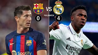 Barcelona (0-4) Real Madrid Full Match Copa Delrey