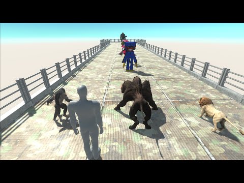 FPS AVATAR AND CEBERUS AND WERE WOLF AND LION DEATH RUN - Animal Revolt Battle Simulator