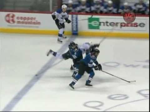 Kevin Shattenkirk hipchecks Alex Pietrangleo